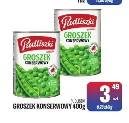 Groszek konserwowy Pudliszki promocja w Tomi Markt