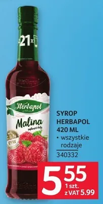 Syrop Herbapol 420 ml promocja w Selgros