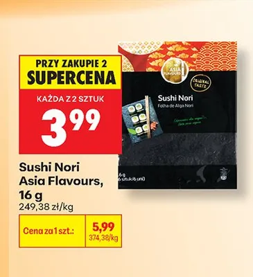 Sushi Nori Asia Flavours promocja w Biedronka