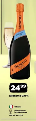 Wino bezalkoholowe Mionetto promocja w Netto
