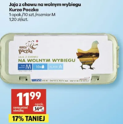 Jaja z chowu na wolnym wybiegu promocja w Delikatesy Centrum