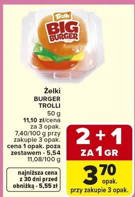 Żelki burger promocja w Carrefour Market