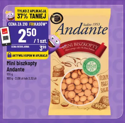 Mini biszkopty Andante promocja w POLOmarket