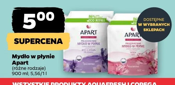 Mydło w płynie Apart promocja w Netto