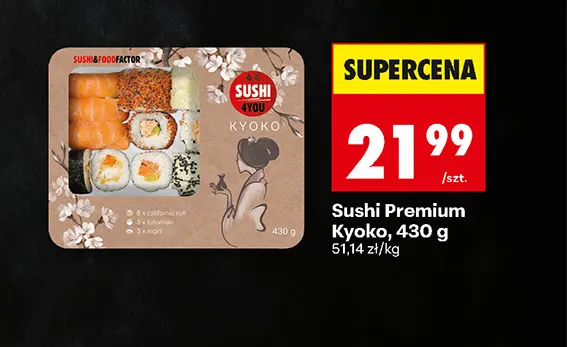 Sushi Premium Kyoko Sushi 4You promocja w Biedronka