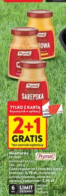 Musztarda chrzanowa Prymat 180-185g promocja w Intermarche