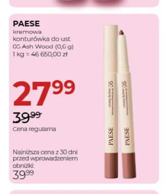 Kremowa konturówka do ust 05 Ash Wood Paese promocja w Drogerie Jawa