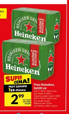 Piwo Heineken 8-pak promocja w Twój Market