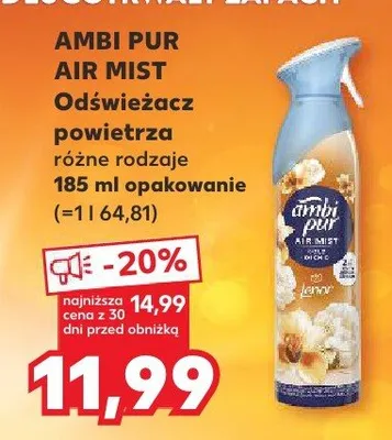 Air mist odświeżacz powietrza różne rodzaje promocja w Kaufland