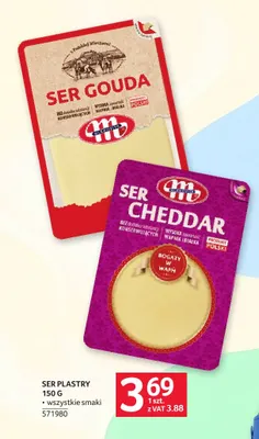 Ser cheddar w plastrach Mlekovita promocja w Selgros
