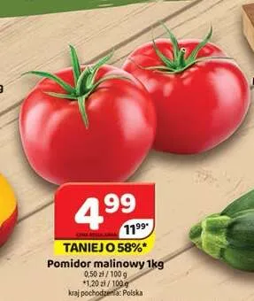 Pomidor malinowy promocja w Delfin