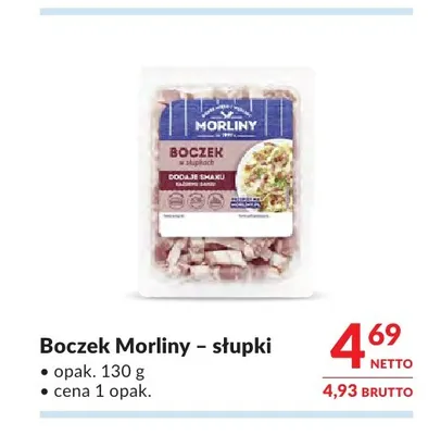 Boczek Morliny słupki promocja w Makro