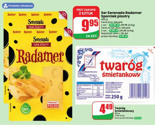 Ser Radamer w plastrach Serenada Spomlek promocja w Dino