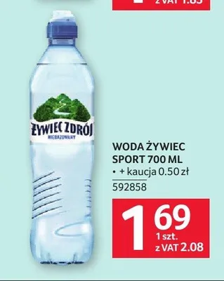 Woda źródlana Żywiec Zdrój Sport promocja w Selgros