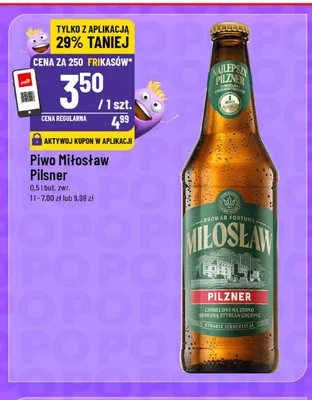 Piwo Miłosław Pilsner promocja w POLOmarket
