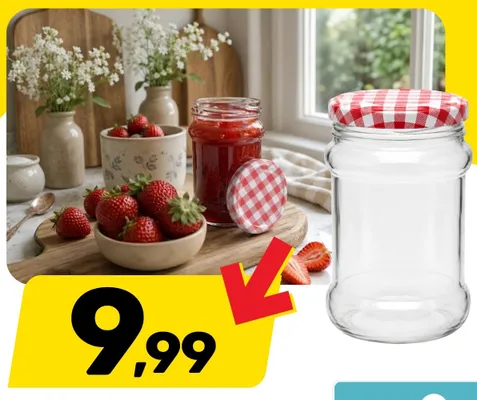Słoik szklany z zakrętką promocja w Bricomarche