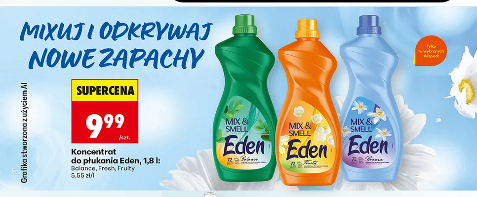 Koncentrat do płukania Eden Fresh promocja w Biedronka