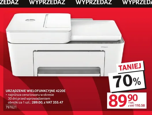 Urządzenie wielofunkcyjne Hp 4220E promocja w Selgros