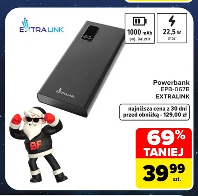 Powerbank EPB-067B Extralink promocja w Carrefour
