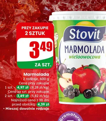 Marmolada wieloowocowa promocja w Dino