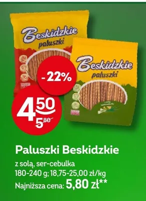 Paluszki Beskidzkie ser-cebulka promocja w Żabka