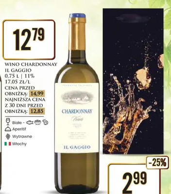 Wino Chardonnay promocja w Dino