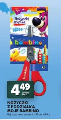 Nożyczki z podziałką Moje Bambino promocja w Stokrotka