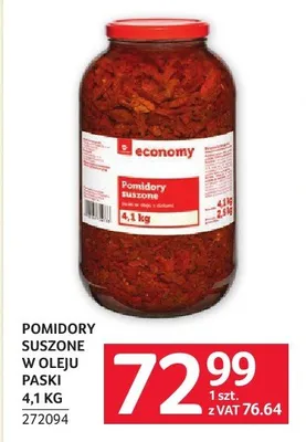 Pomidory suszone w oleju paski 4,1 kg promocja w Selgros