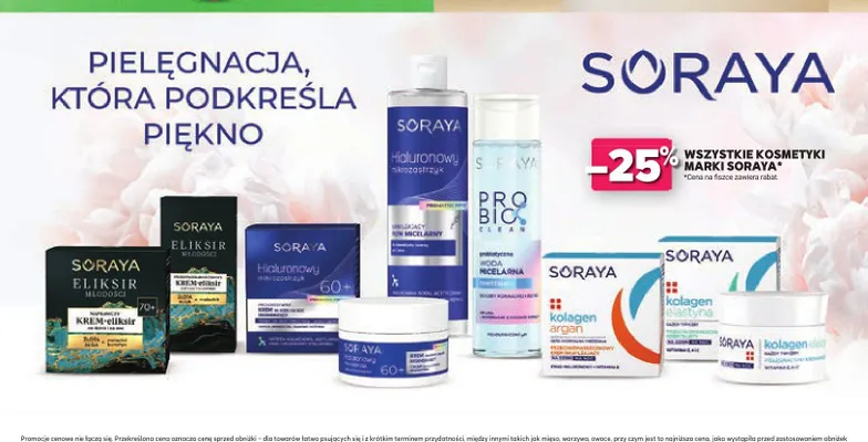 Krem do twarzy Soraya Kolagen Elastyna promocja w Stokrotka