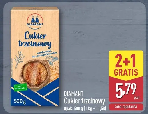 Cukier trzcinowy DIAMANT promocja w Aldi