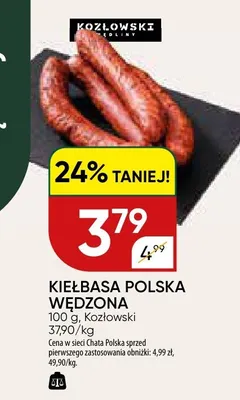 Kiełbasa polska wędzona promocja w Chata Polska
