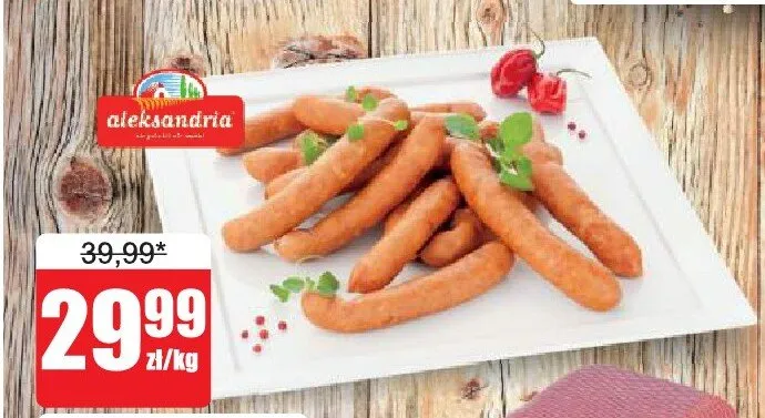 Frankfurterki pieprzowe wędzone Aleksandria promocja w Bingo