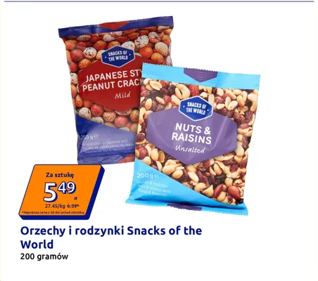 Krakersy orzechowe w stylu japońskim Snacks of the World promocja w Action