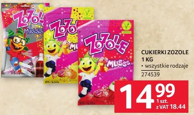 Cukierki Zozole 1kg promocja w Selgros