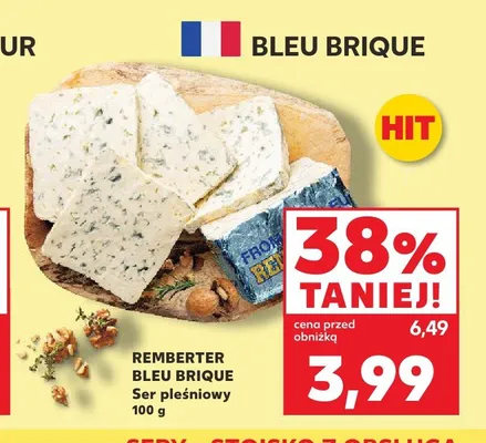 Ser pleśniowy Bleu Brique Remberter promocja w Kaufland