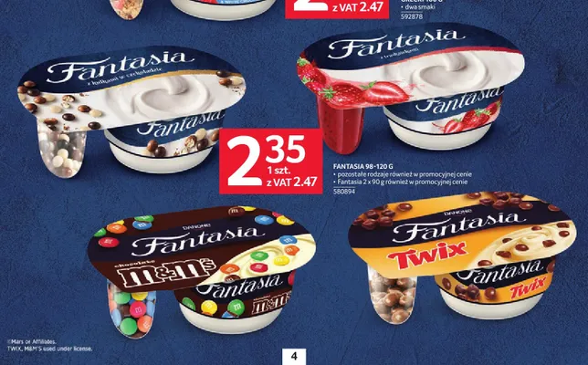 Jogurt Fantasia z truskawkami promocja w Selgros