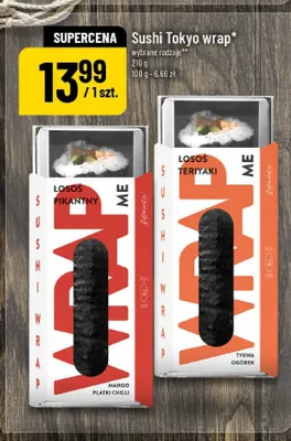Sushi Tokyo wrap Łosoś Pikantny promocja w POLOmarket