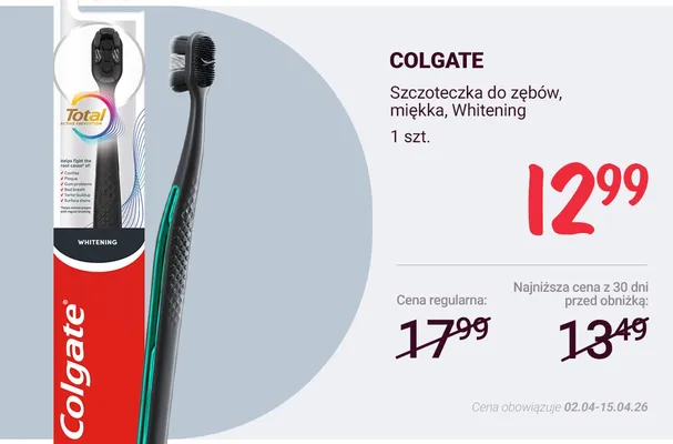 Szczoteczka do zębów miękka Jordan advanced promocja w Rossmann