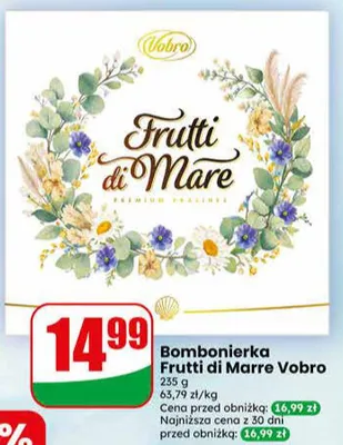 Bombonierka Frutti di Mare Vobro promocja w Dino