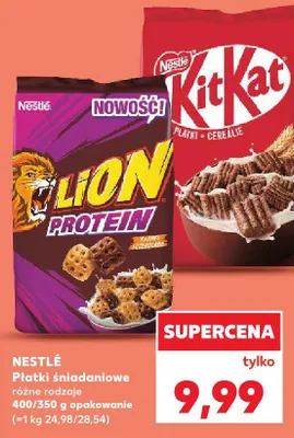Płatki śniadaniowe Lion Protein Nestlé promocja w Kaufland