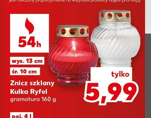 Znicz szklany Kulka Ryfel promocja w Kaufland