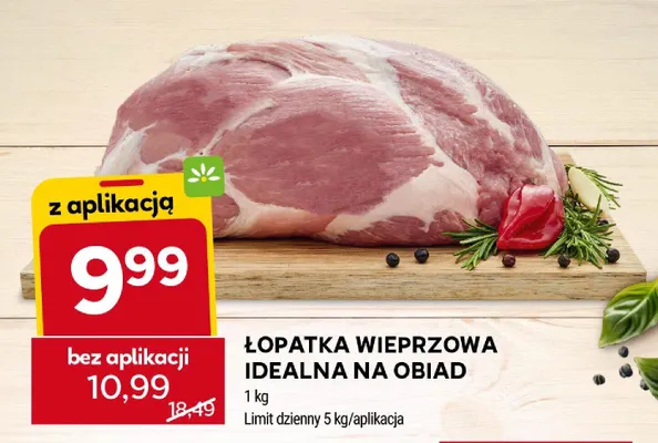 Łopatka wieprzowa idealna na obiad promocja w Stokrotka