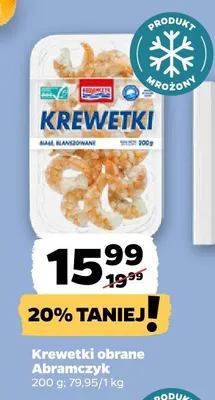 Krewetki obrane Abramczyk promocja w Netto