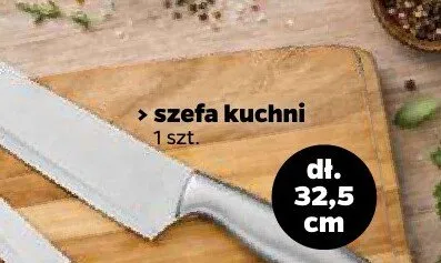 Nóż szefa kuchni z nieprzywieralną powłoką czarny Ambition promocja w Netto
