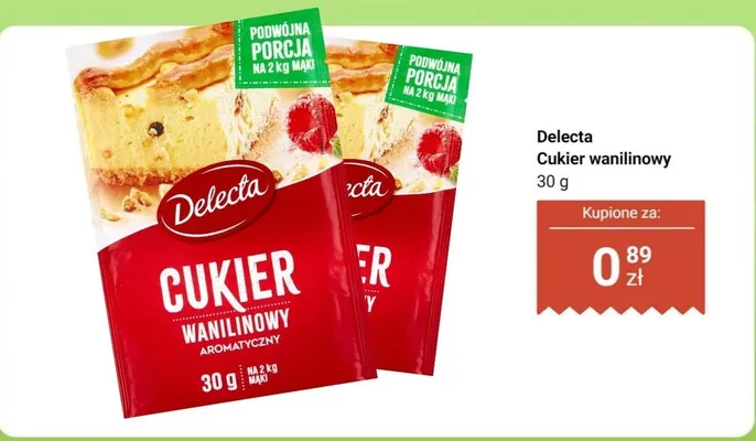Cukier wanilinowy promocja w Dino