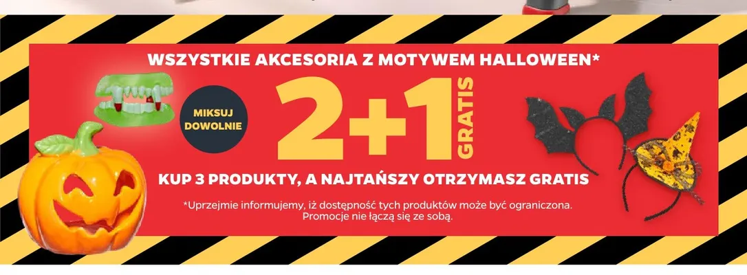 Akcesoria z motywem Halloween promocja w Netto