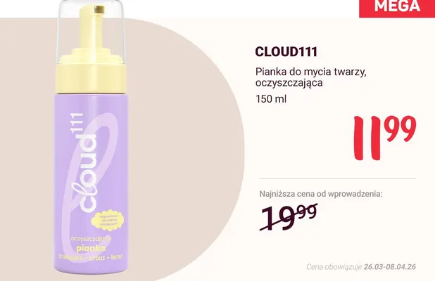 Pianka do mycia twarzy, oczyszczająca promocja w Rossmann