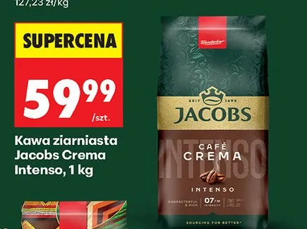 Kawa ziarnista Jacobs Crema Intenso promocja w Biedronka