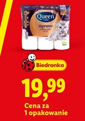 Papier toaletowy 4-warstwowy Queen Supreme promocja w Lidl