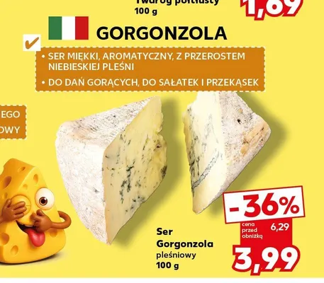 Ser Gorgonzola pleśniowy promocja w Kaufland